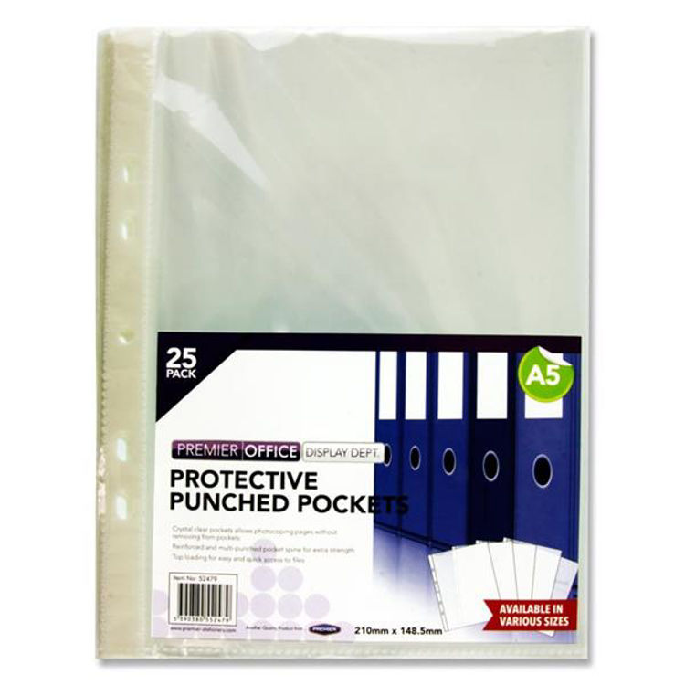 Picture of 2710-A5 Punched Pockets pack of 25